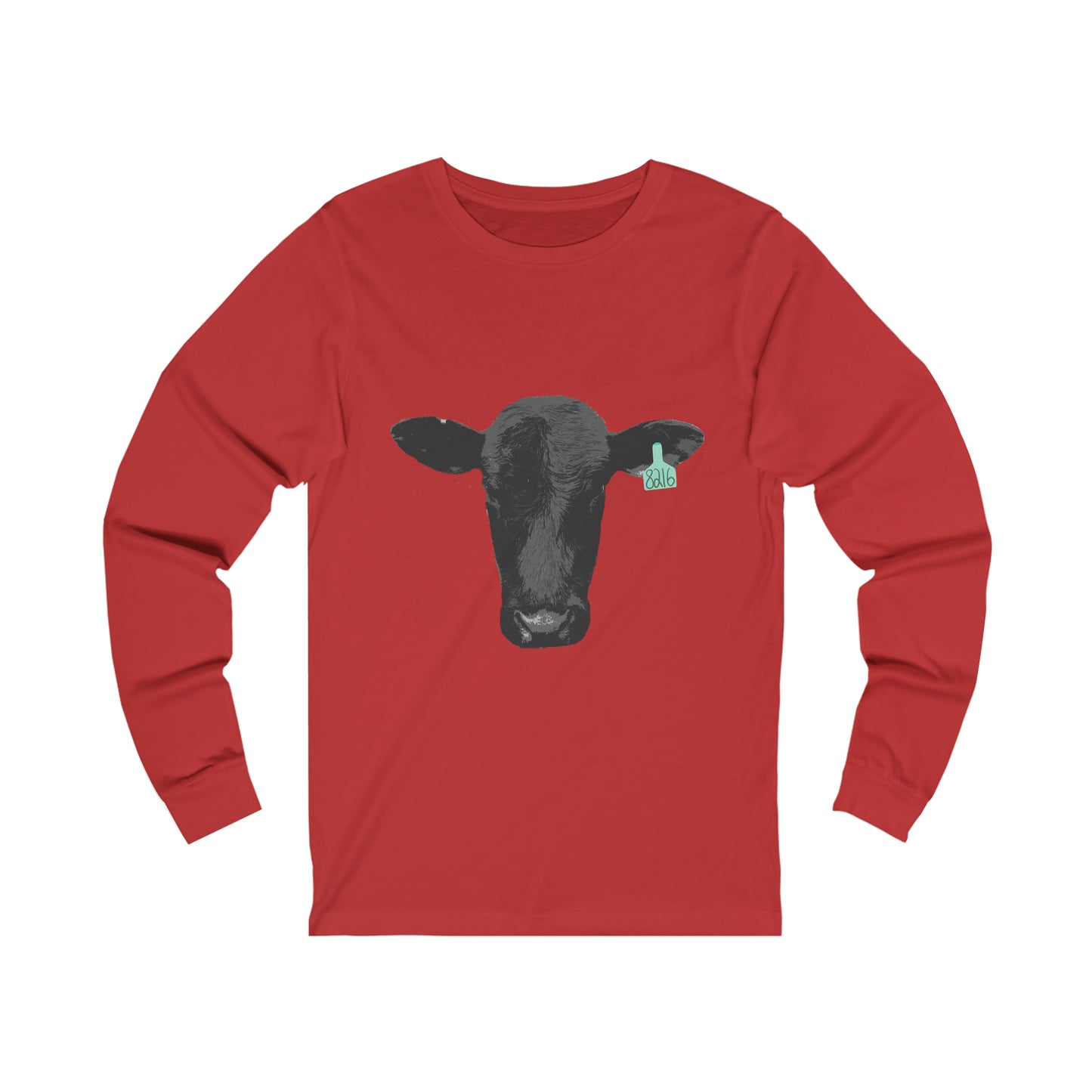 Black Angus Cow Unisex Jersey Long Sleeve Tee