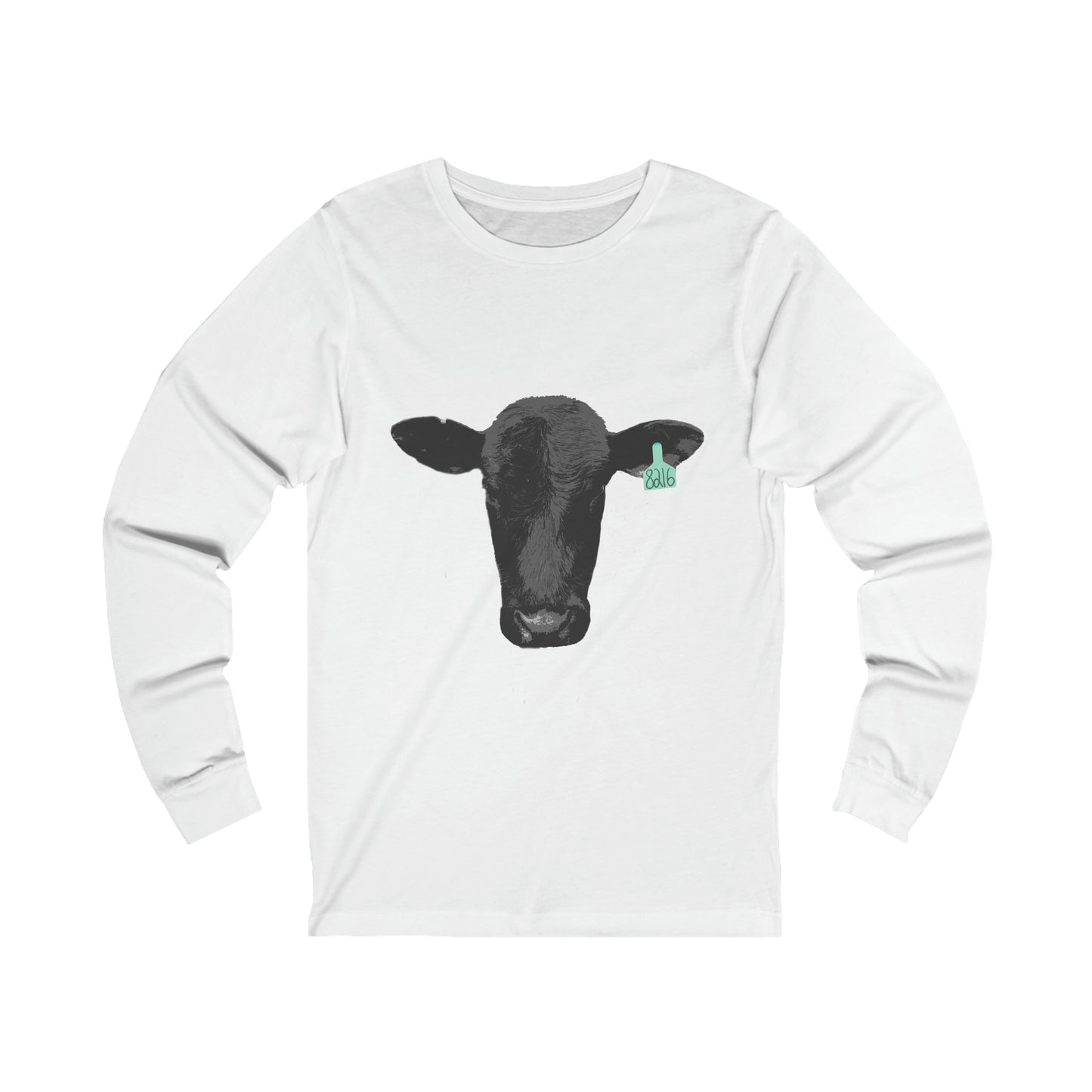 Black Angus Cow Unisex Jersey Long Sleeve Tee