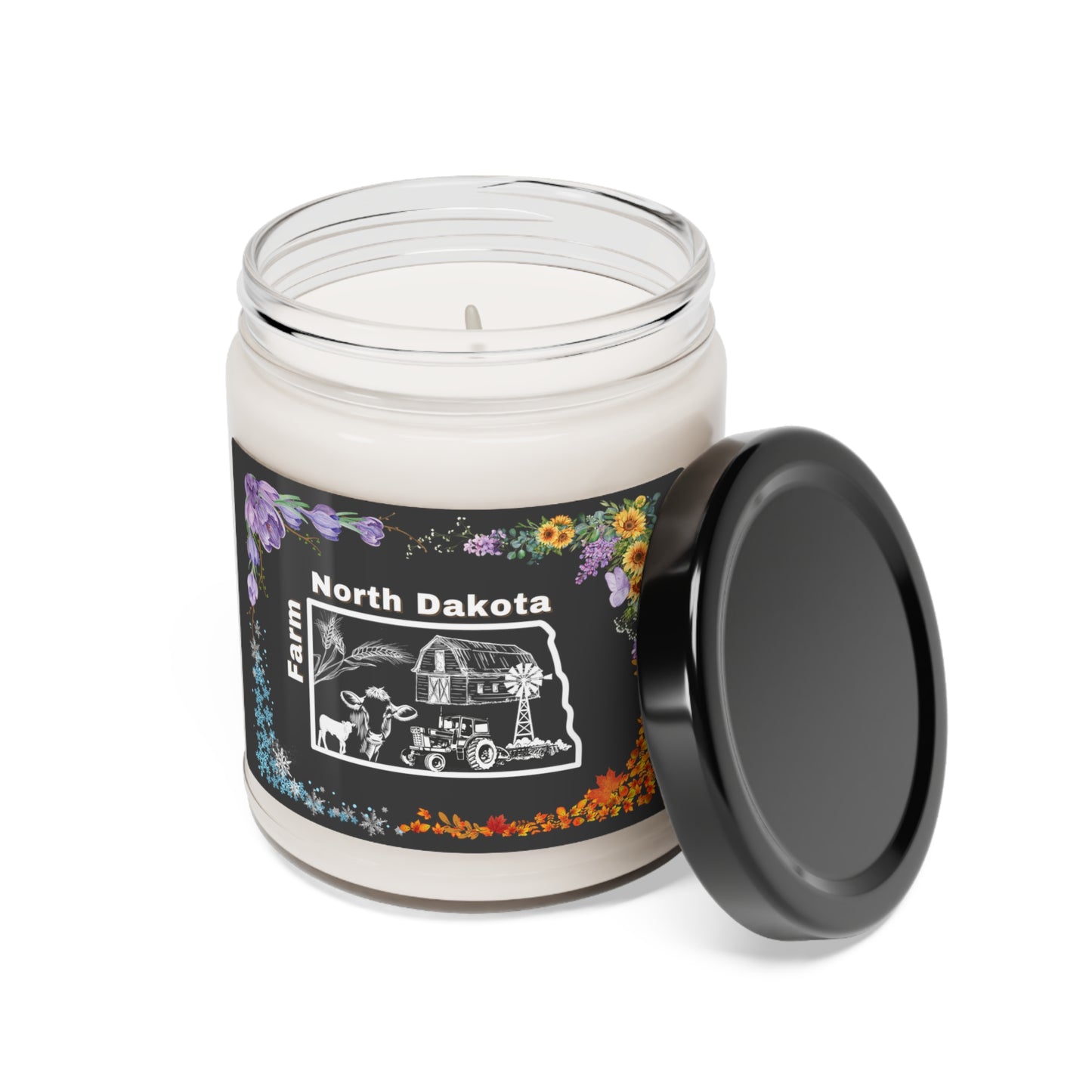 North Dakota Seasons, Scented Soy Candle, 9oz