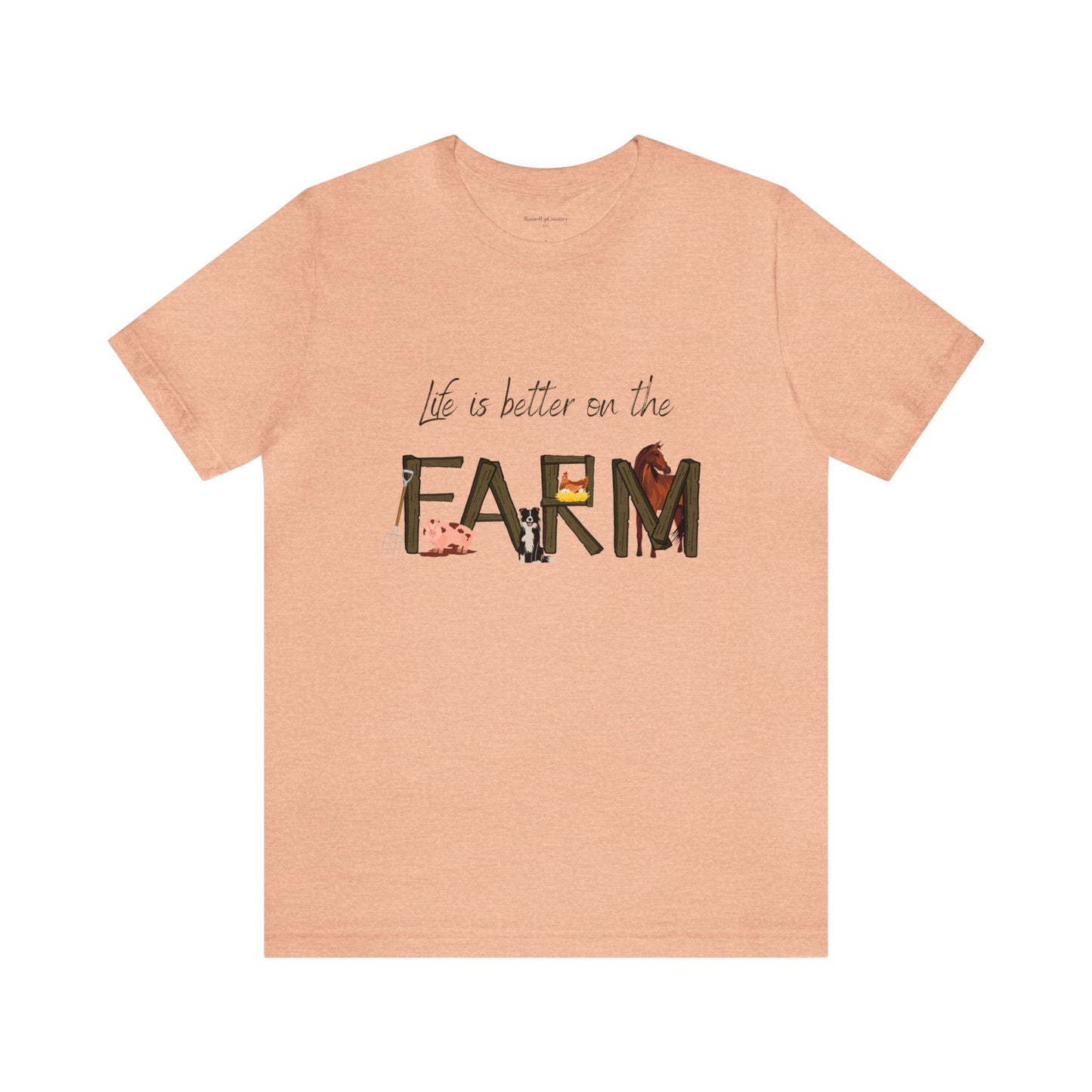 Life is Better on the Farm Unisex Jersey Short Sleeve Tee