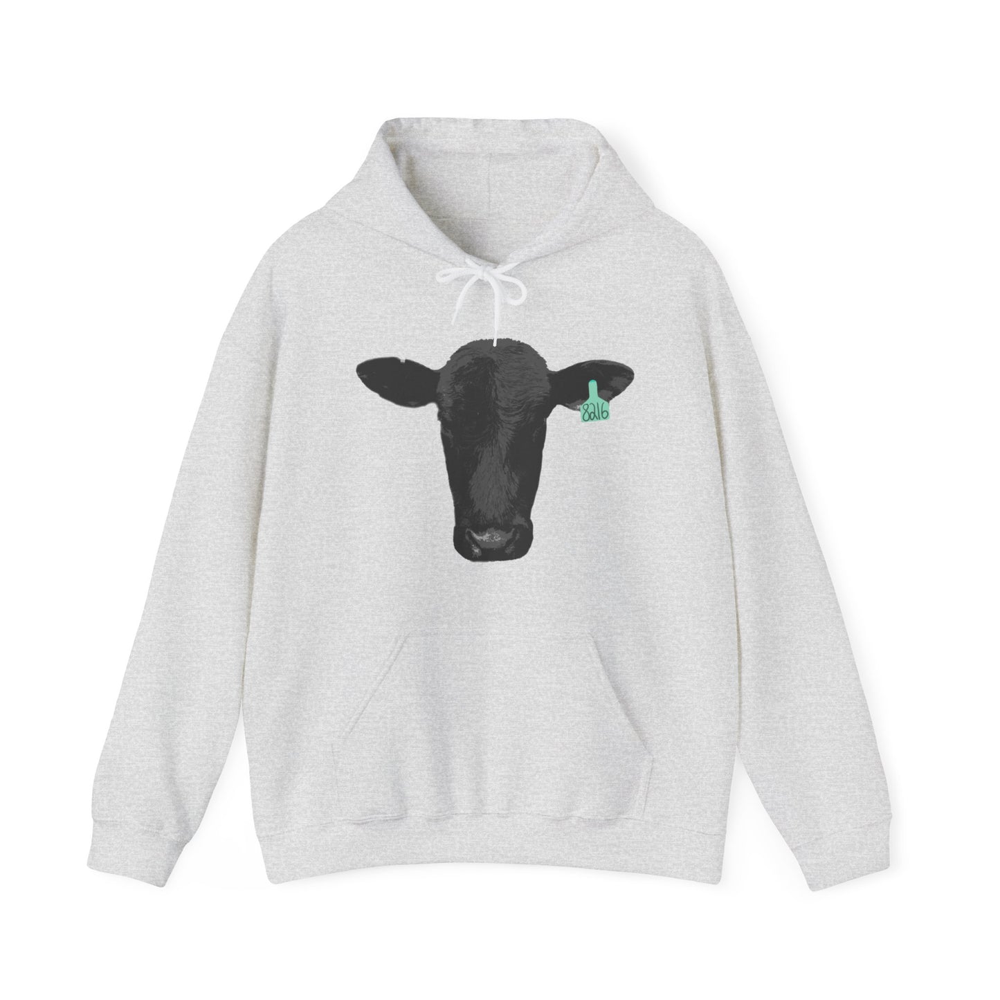 Black Angus Cow Unisex Heavy Blend™ Hooded Sweatshirt