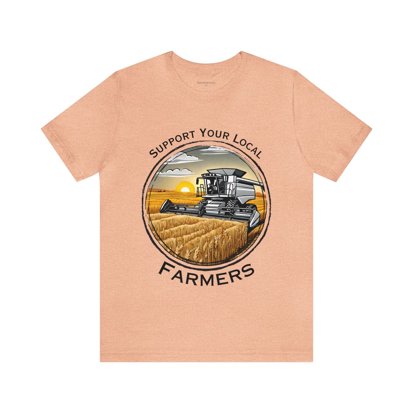 Support Your Local Farmers, Combine Unisex Jersey Short Sleeve Tee