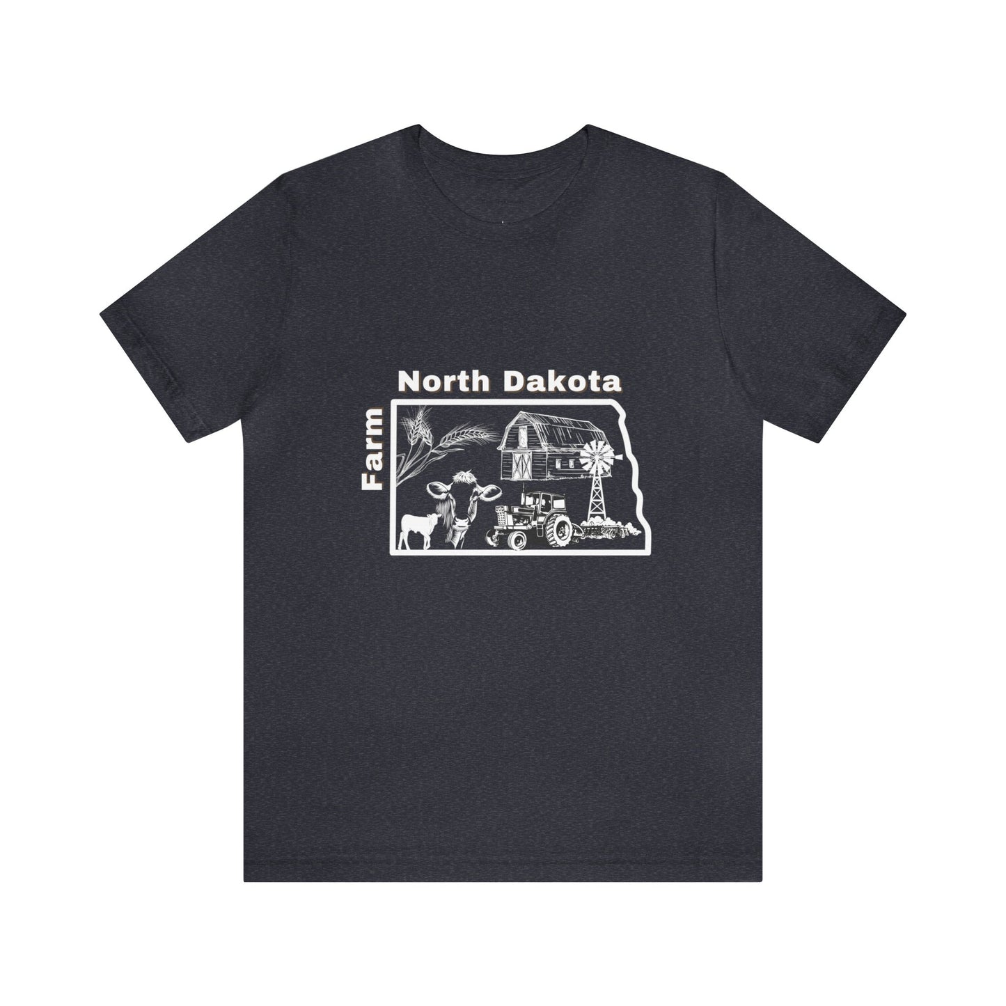 Farm North Dakota Unisex Jersey Short Sleeve Tee