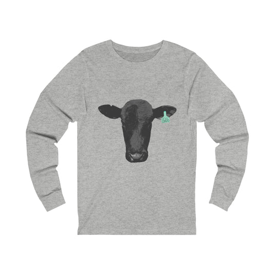 Black Angus Cow Unisex Jersey Long Sleeve Tee