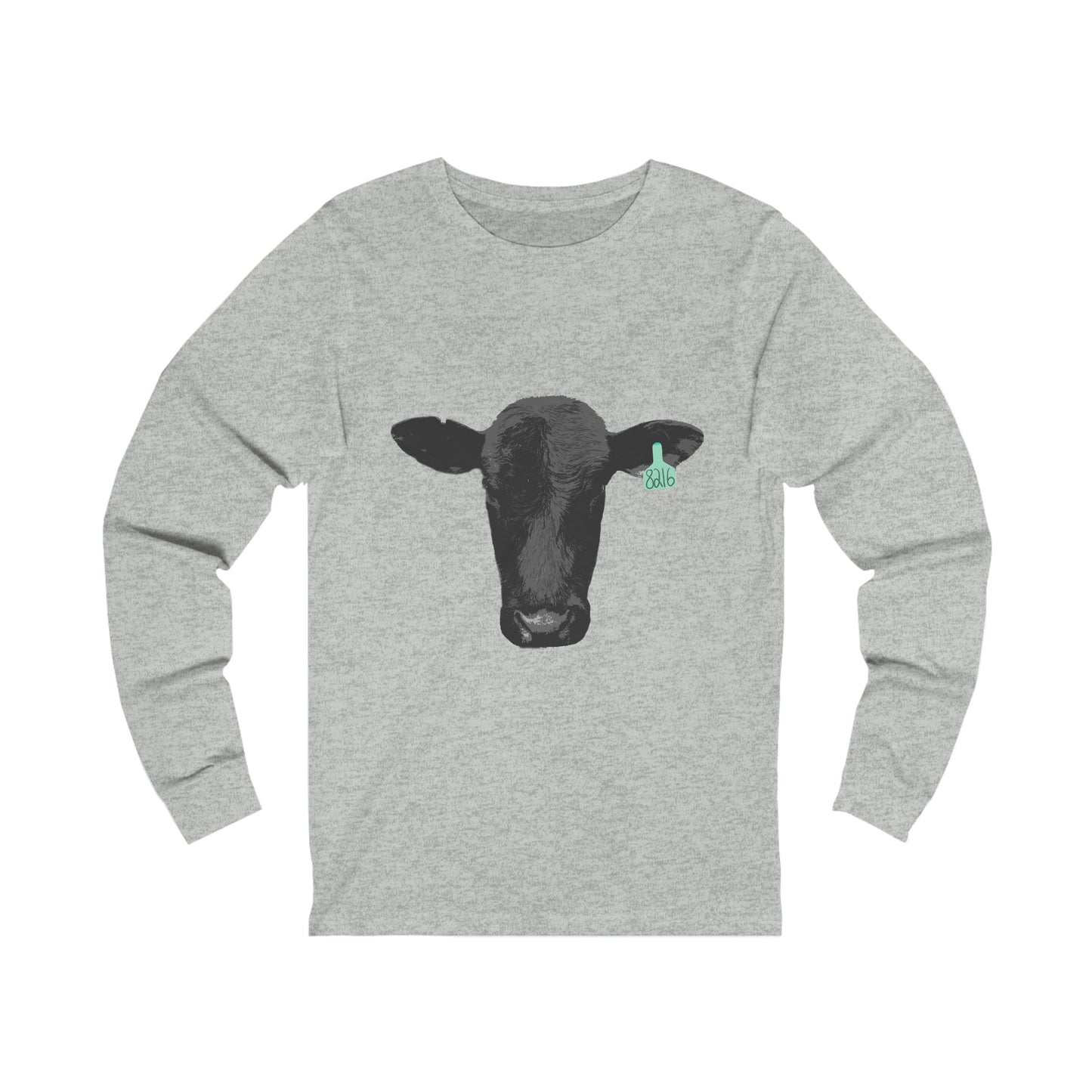 Black Angus Cow Unisex Jersey Long Sleeve Tee