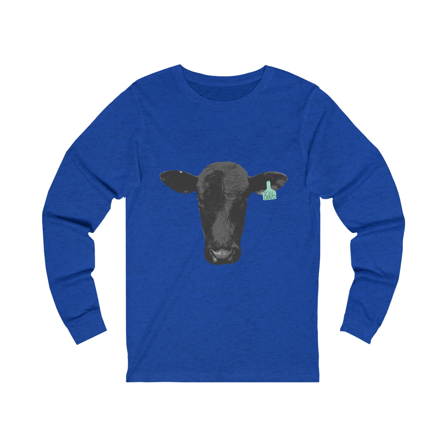 Black Angus Cow Unisex Jersey Long Sleeve Tee