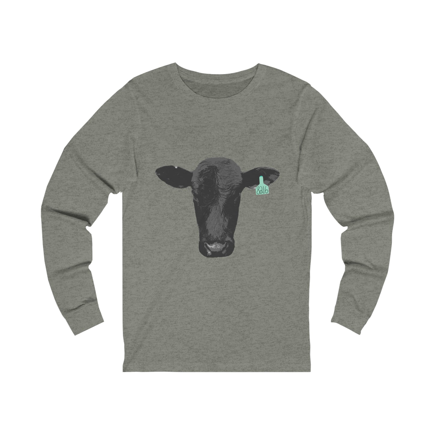 Black Angus Cow Unisex Jersey Long Sleeve Tee