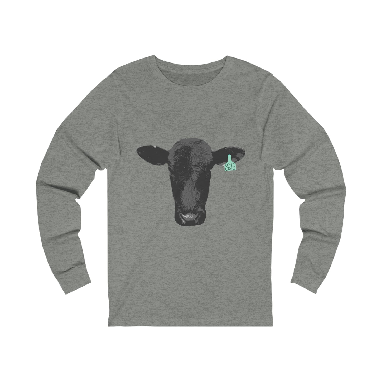 Black Angus Cow Unisex Jersey Long Sleeve Tee