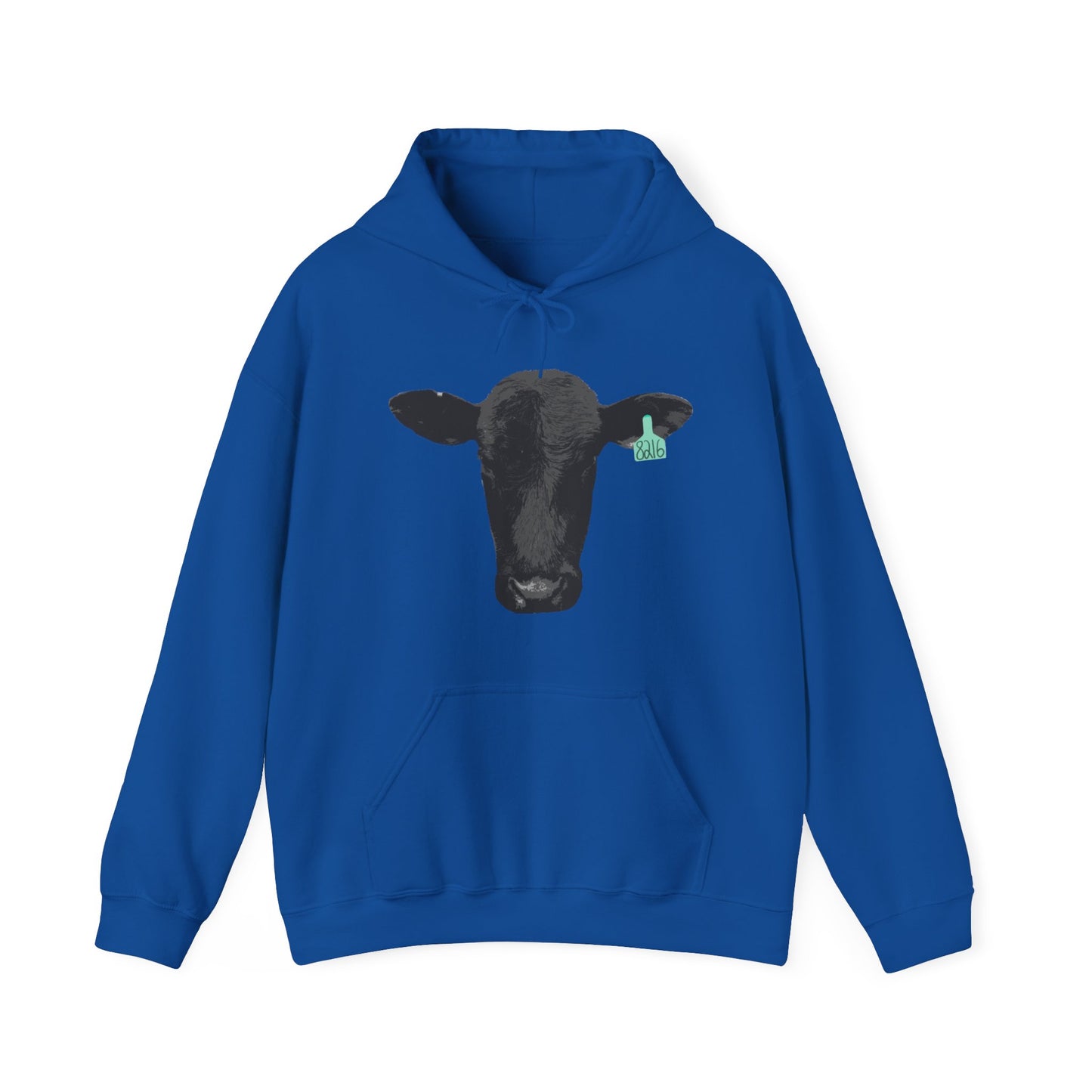 Black Angus Cow Unisex Heavy Blend™ Hooded Sweatshirt