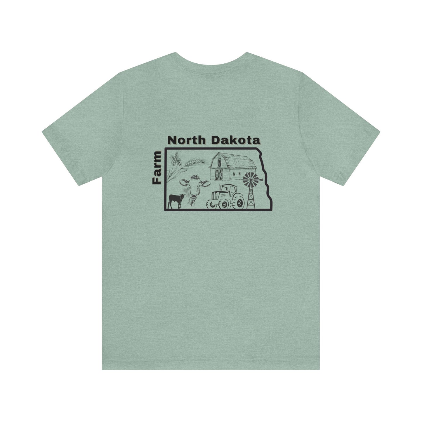 Farm North Dakota Unisex Jersey Short Sleeve Tee