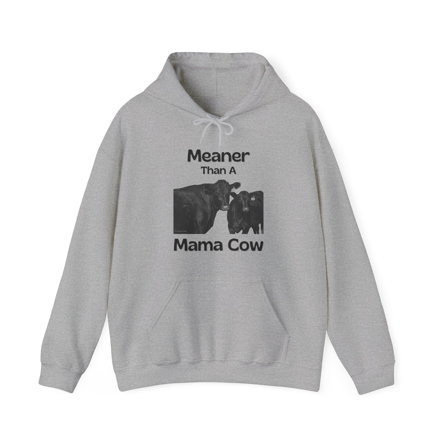 Meaner Than A Mama Cow Unisex Heavy Blend™ Hooded Sweatshirt