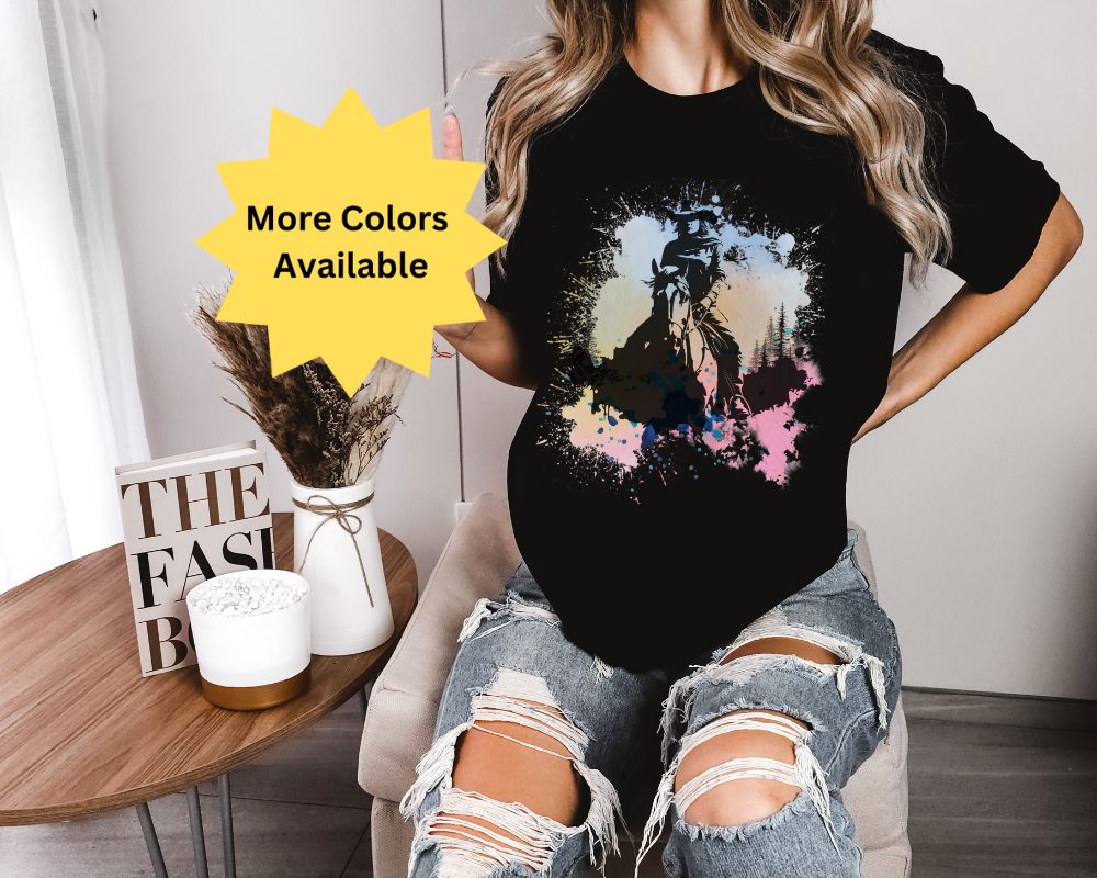 Watercolor Cowgirl Unisex Jersey Short Sleeve Tee