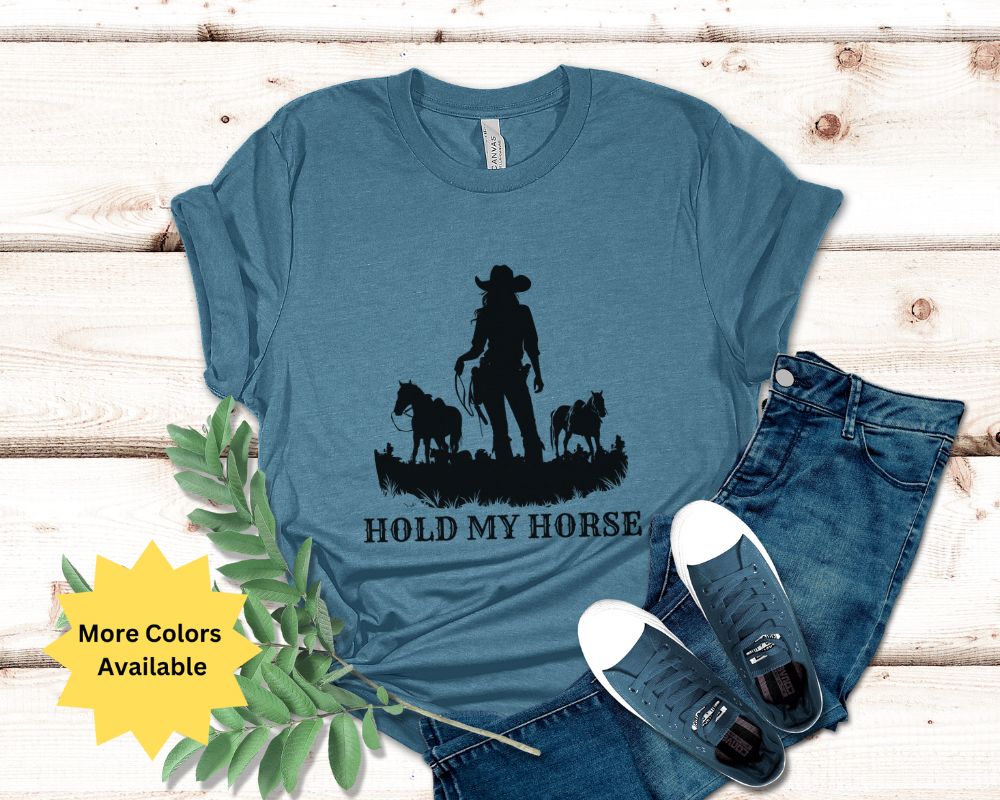 Hold My Horse Unisex Jersey Short Sleeve Tee