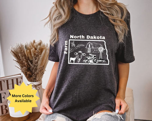 Farm North Dakota Unisex Jersey Short Sleeve Tee