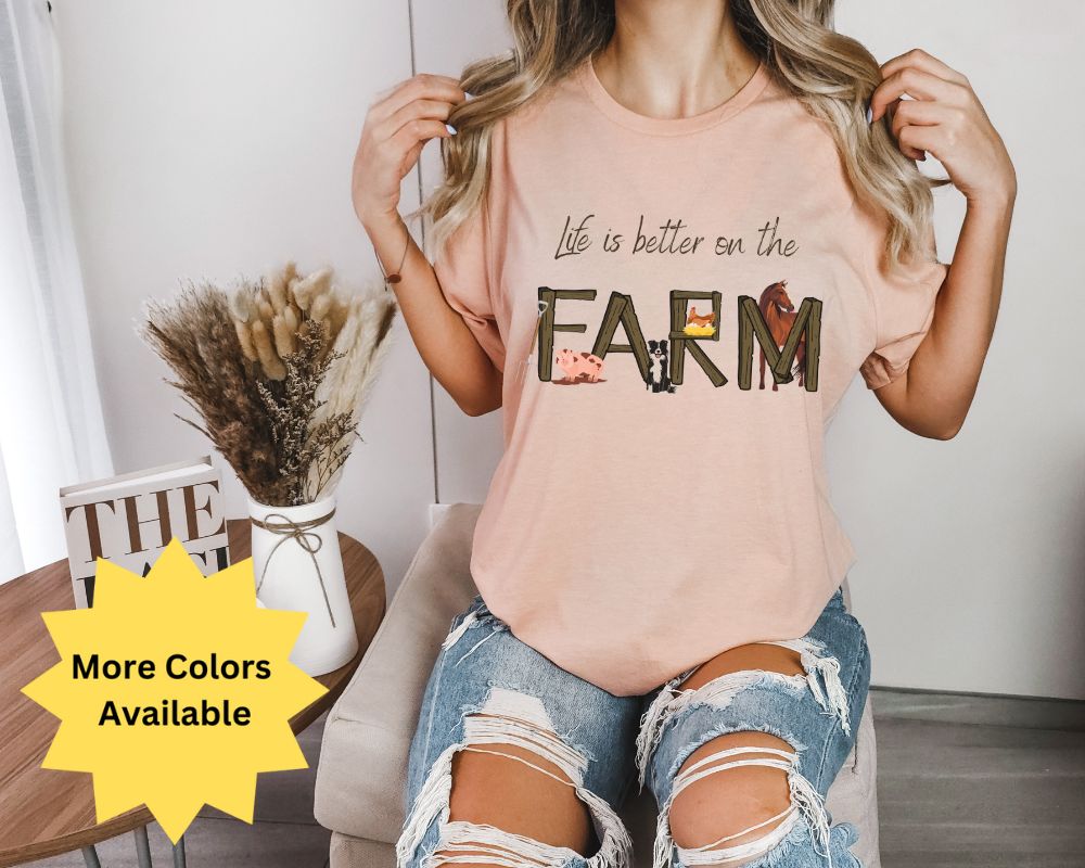 Life is Better on the Farm Unisex Jersey Short Sleeve Tee