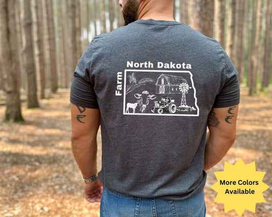 Farm North Dakota Unisex Jersey Short Sleeve Tee